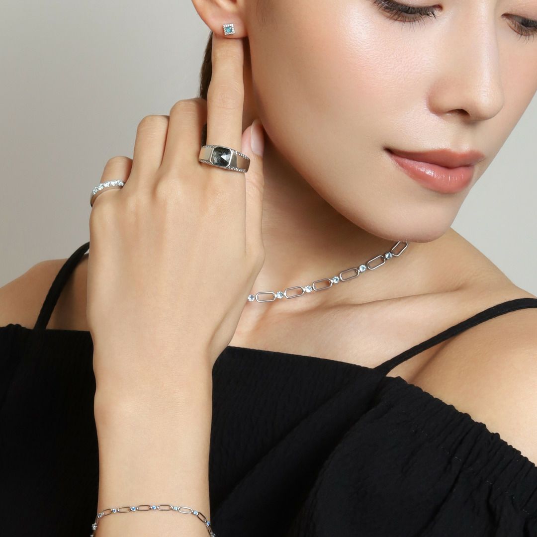 INTERLACE BRACELET【LUXE】（SILVER） | CEL-CEL