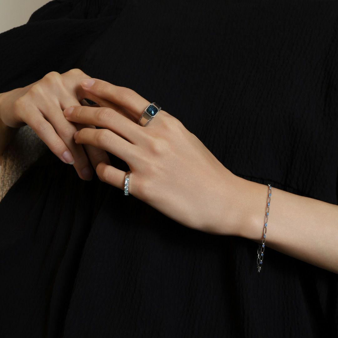INTERLACE BRACELET【LUXE】（SILVER） | CEL-CEL